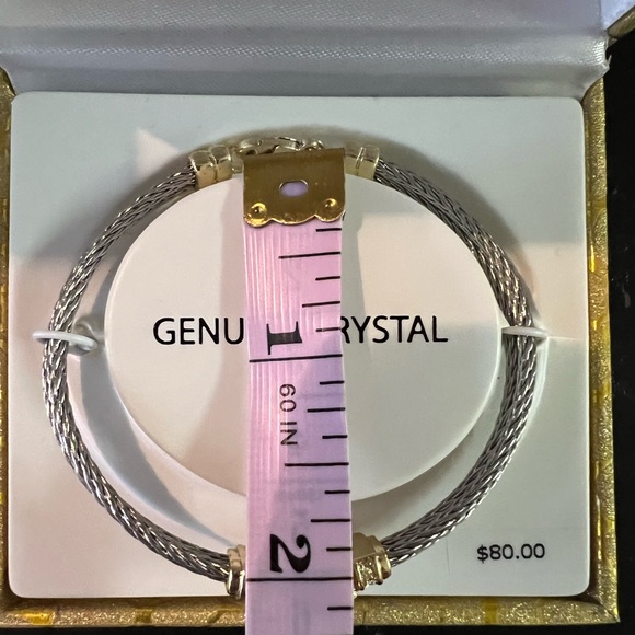 Women’s stainless steel bracelet with crystal - Picture 6 of 6